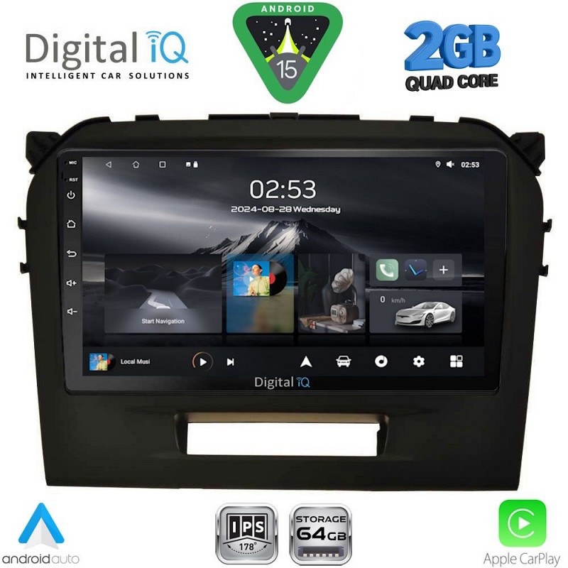 DIGITAL IQ RSD 1697_CPA (9inc) MULTIMEDIA TABLET for SUZUKI VITARA mod. 2016-2023