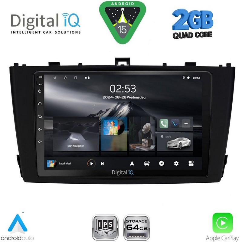DIGITAL IQ RSD 1705BL_CPA (9inc) MULTIMEDIA TABLET for TOYOTA AVENSIS (T27) mod. 2009-2015 (BLACK)
