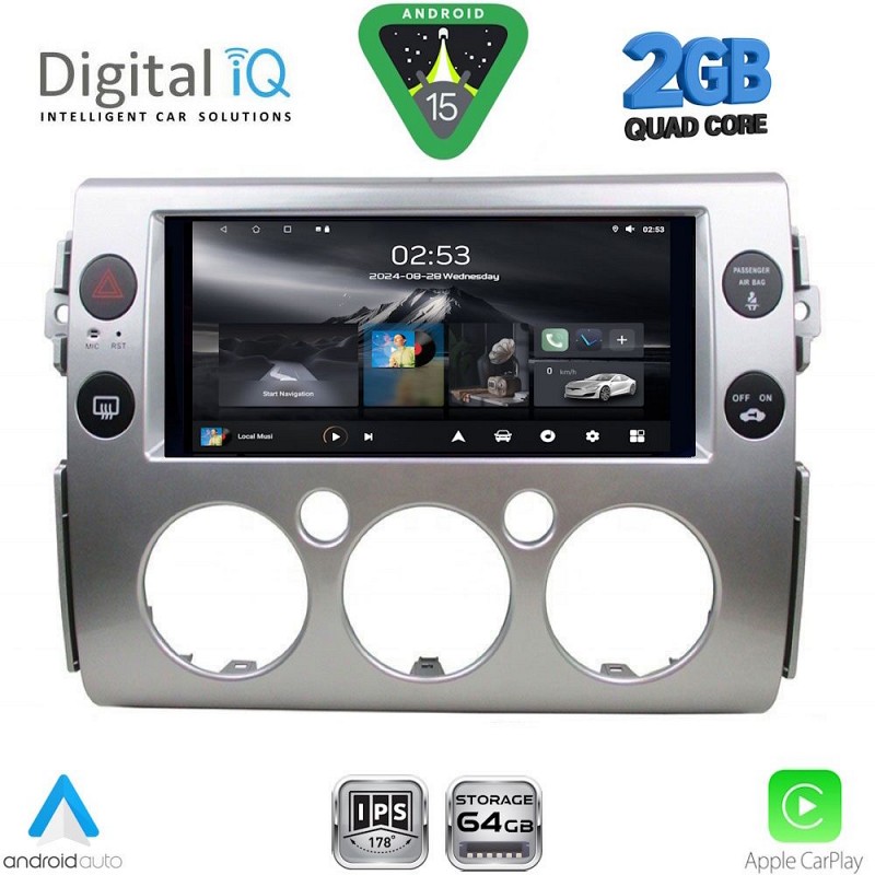 DIGITAL IQ RSD 1717_CPA (9inc) MULTIMEDIA TABLET for TOYOTA FJ CRUISER mod. 2007-2013