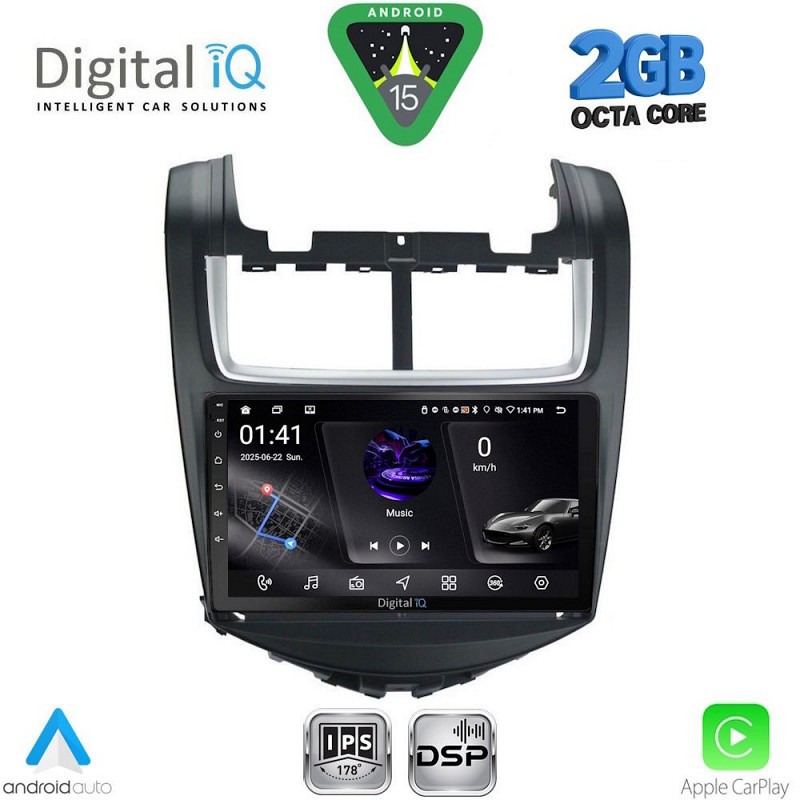 DIGITAL IQ RSF 4075_CPA (9inc) MULTIMEDIA TABLET for CHEVROLET AVEO mod. 2014-2017