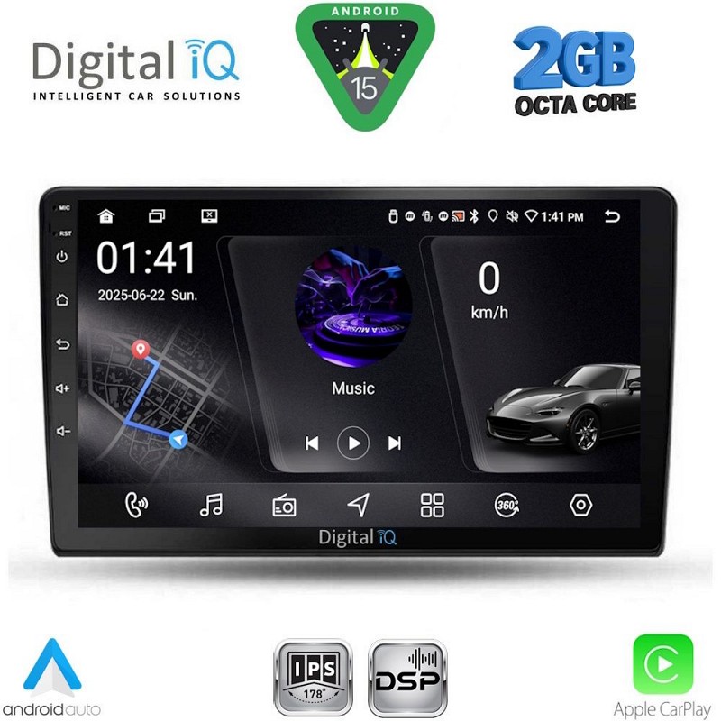 DIGITAL IQ RSF 4103B_CPA (9inc) MULTIMEDIA TABLET for DACIA DUSTER mod. 2012-2019