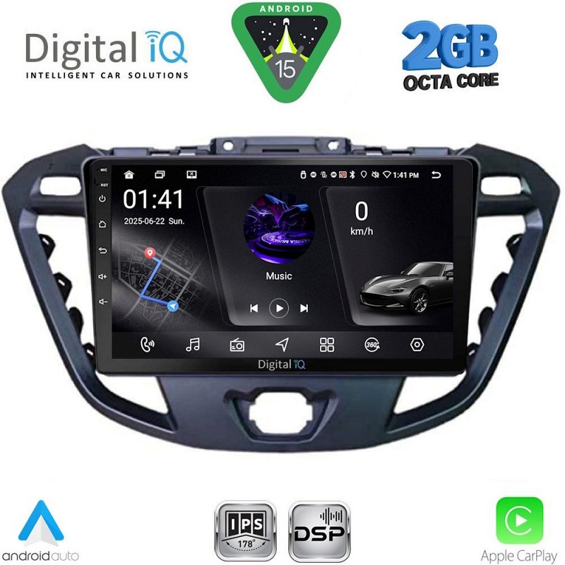 DIGITAL IQ RSF 4177_CPA (9inc) MULTIMEDIA TABLET for FORD TRANSIT CUSTOM | TOURNEO CUSTOM mod. 2013-2019