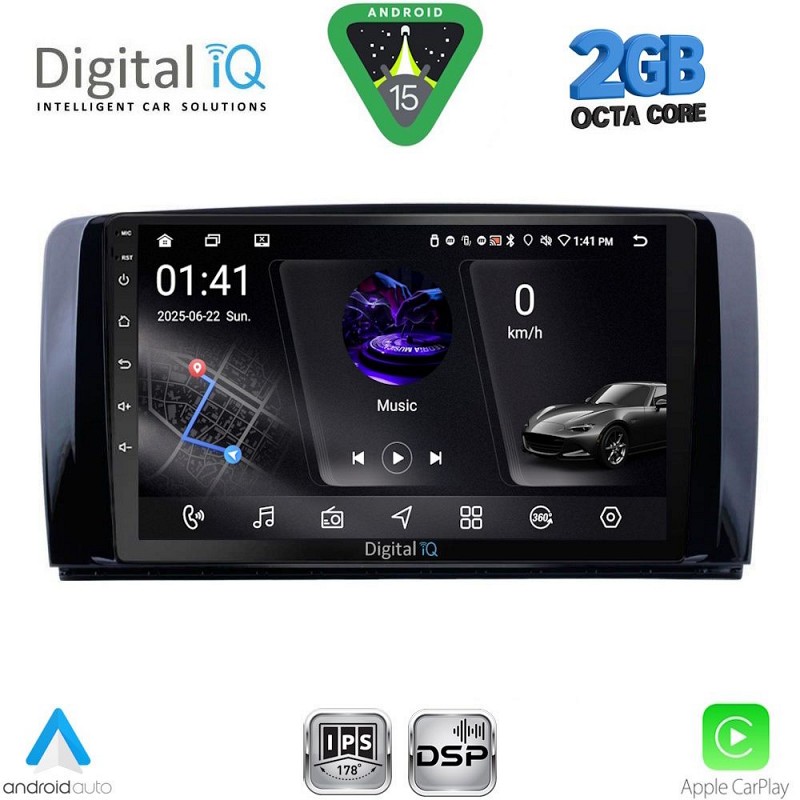 DIGITAL IQ RSF 4422_CPA (9inc) MULTIMEDIA TABLET for MERCEDES R (W251) mod. 2006-2015