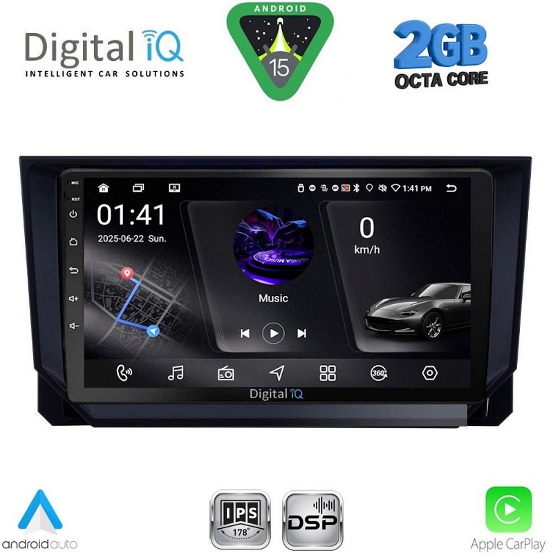 DIGITAL IQ RSF 4573_CPA (9inc) MULTIMEDIA TABLET for SEAT ARONA - IBIZA mod. 2018-2026
