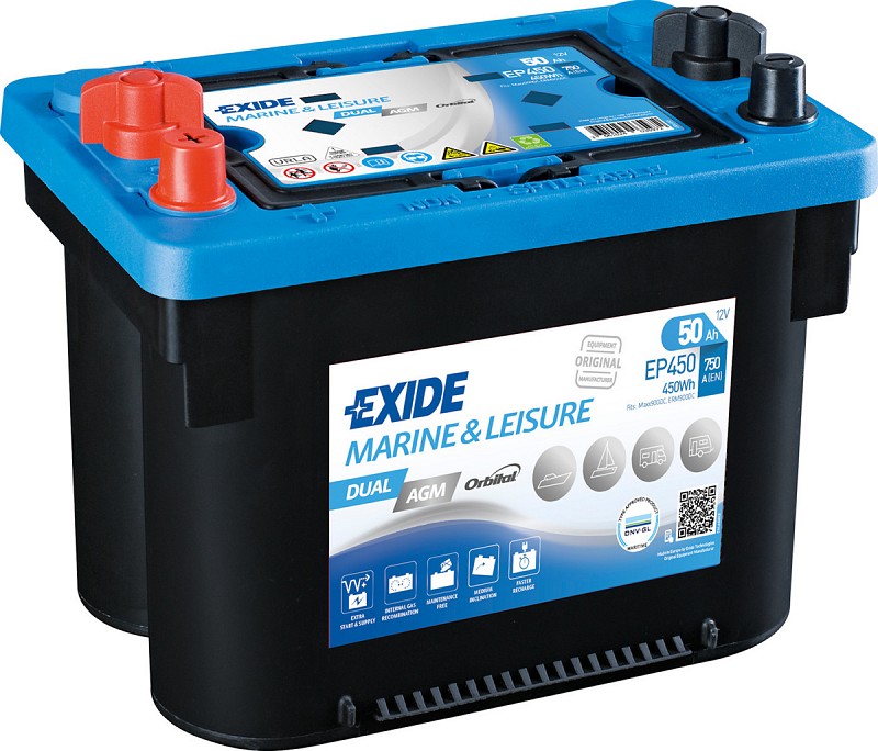    Exide Maxxima Dual AGM 12V 50Ah EP450