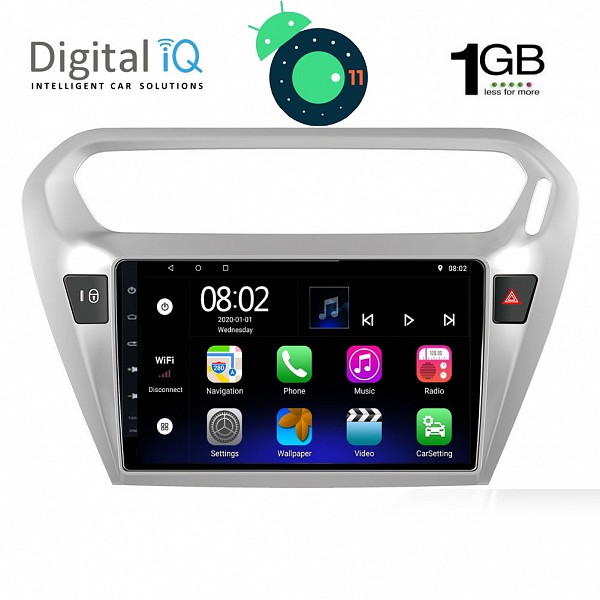 DIGITAL IQ RTA 1092_GPS (9inc) MULTIMEDIA TABLET OEM CITROEN ELYSEE - PEUGEOT 301 mod. 2013>