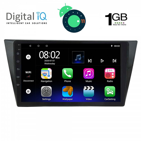 DIGITAL IQ RTA 1761_GPS (10inc) MULTIMEDIA TABLET OEM VW TIGUAN mod. 2016>