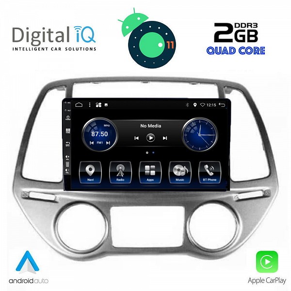 DIGITAL IQ BXH 2227_CPA CLIMA (9inc) MULTIMEDIA TABLET OEM HUYNDAI i20 mod. 2008-2012