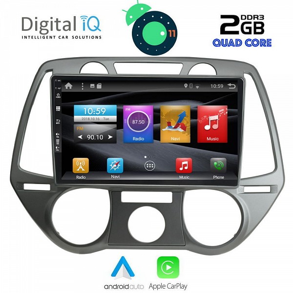 DIGITAL IQ BXH 2228_CPA A/C (9inc) MULTIMEDIA TABLET OEM HUYNDAI i20 mod. 2008-2012