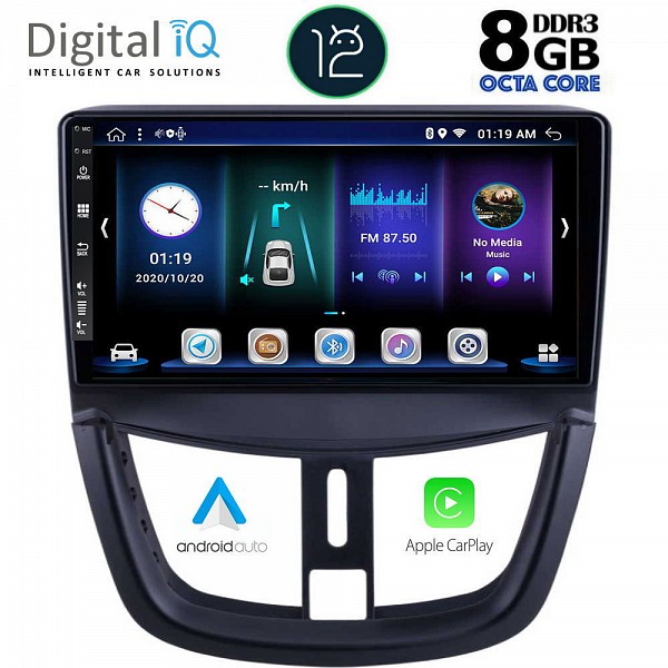 DIGITAL IQ BXD 8507_CPA (9inc) MULTIMEDIA TABLET OEM PEUGEOT 207 mod. 2007>