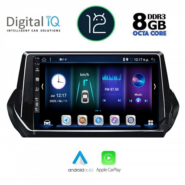 DIGITAL IQ BXD 8509_CPA (9inc) MULTIMEDIA TABLET OEM PEUGEOT 208 ? 2008 mod. 2021>