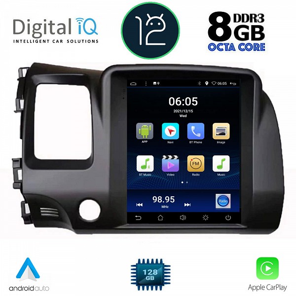 DIGITAL IQ BXD 8988_CPA TESLA STYLE OEM HONDA CIVIC 4D mod. 2006-2012