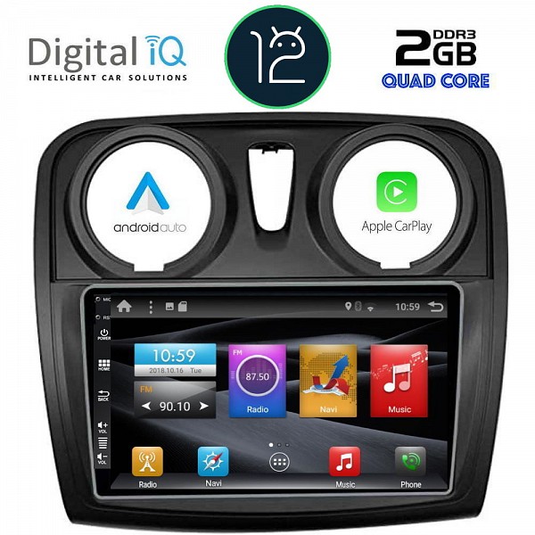 DIGITAL IQ BXH 2108_CPA (9inc) MULTIMEDIA TABLET OEM DACIA LOGAN - SANDERO mod. 2012-2019