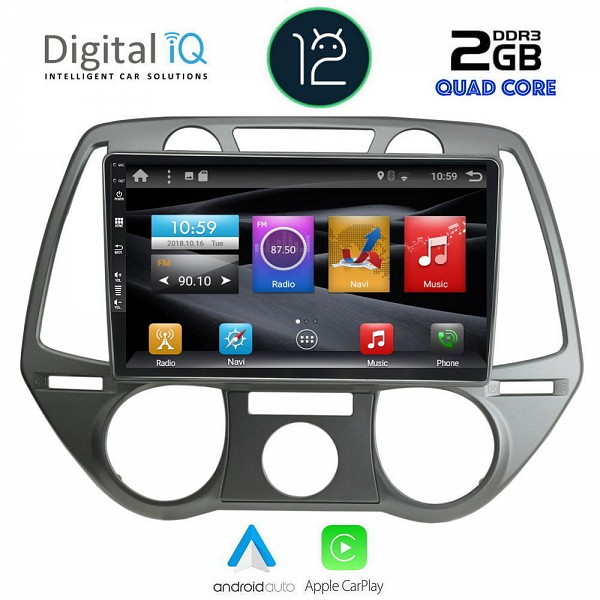 DIGITAL IQ BXH 2228_CPA A/C (9inc) MULTIMEDIA TABLET OEM HUYNDAI i20 mod. 2008-2012