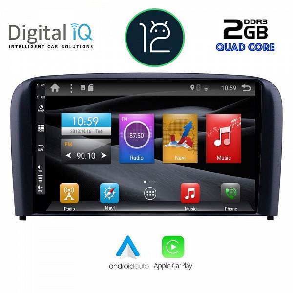 DIGITAL IQ BXH 2786_CPA (9inc) TABLET OEM VOLVO S80 mod. 1998-2006
