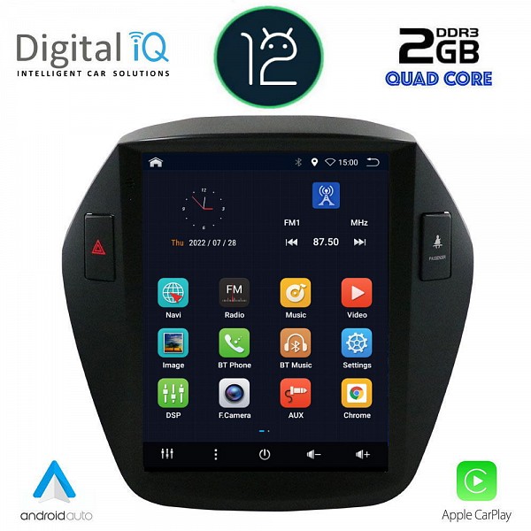 DIGITAL IQ BXH 2896_CPA TESLA STYLE OEM HYUNDAI IX35 mod. 2010-2015