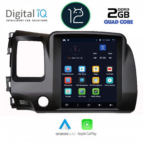 DIGITAL IQ BXH 2988_CPA TESLA STYLE OEM HONDA CIVIC 4D mod. 2006-2012