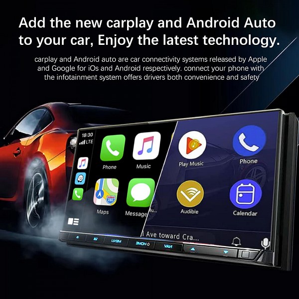 DIGITAL IQ CPAA_9000 Universal Wireless Apple CarPlay & Android Auto AV Box Via RCA