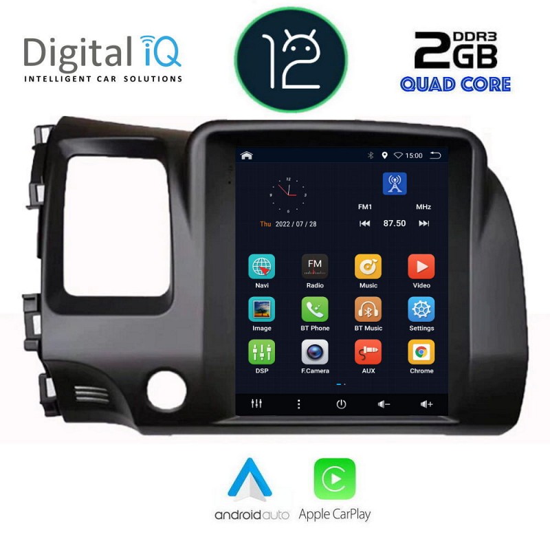 DIGITAL IQ BXH 2988_CPA TESLA STYLE OEM HONDA CIVIC 4D mod. 2006-2012