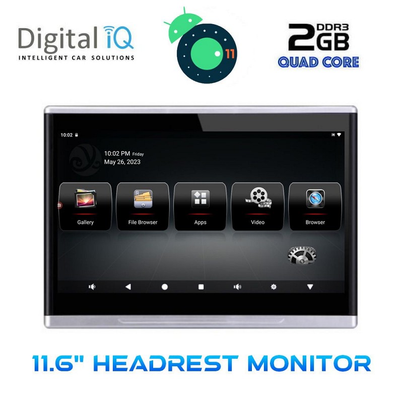 DIGITAL IQ AN1160_HR 11.6? HEADREST MONITOR