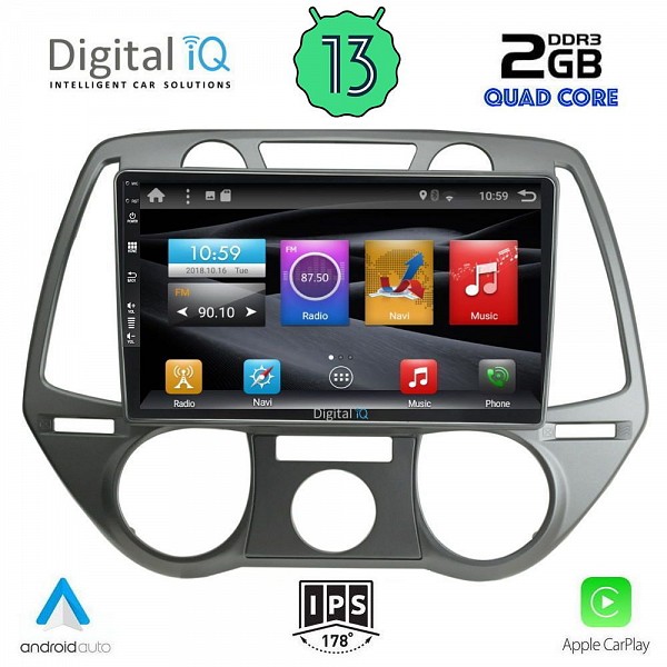 DIGITAL IQ BXH 2228_CPA A/C (9inc) MULTIMEDIA TABLET OEM HUYNDAI i20 mod. 2008-2012