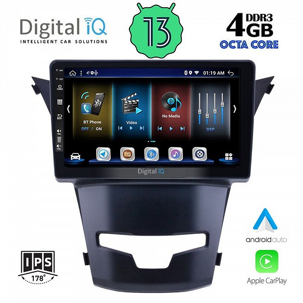 DIGITAL IQ BXD 6653_GPS (9inc) MULTIMEDIA TABLET SSANGYANG KORANDO mod. 2014>