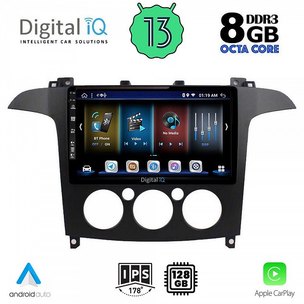 DIGITAL IQ BXD 8175_CPA A/C (9inc) MULTIMEDIA TABLET OEM FORD SMAX mod. 2006-2014