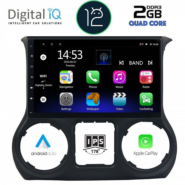 DIGITAL IQ RSB 2295_CPA (10inc) MULTIMEDIA TABLET OEM JEEP WRANGLER  mod. 2011-2017