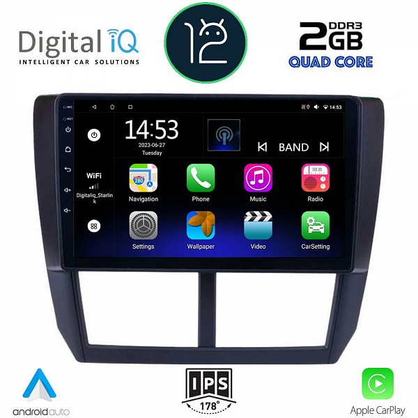 DIGITAL IQ RSB 2662_CPA (9inc) MULTIMEDIA TABLET OEM SUBARU FORESTER - IMPREZA - XV mod. 2008-2013