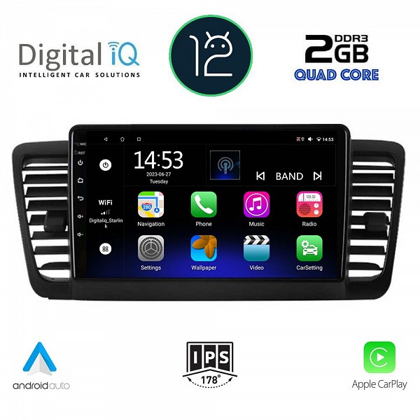 DIGITAL IQ RSB 2665_CPA (9inc) MULTIMEDIA TABLET OEM SUBARU LEGACY - OUTBACK mod. 2002-2008