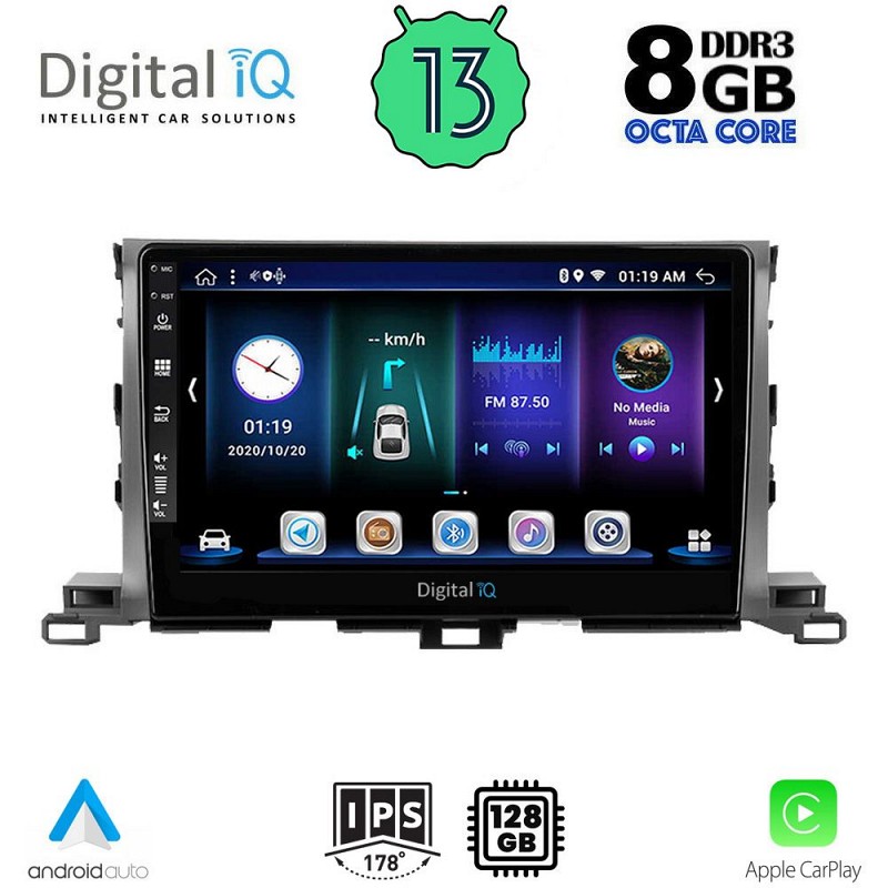 DIGITAL IQ BXD 8700_CPA (10inc) MULTIMEDIA TABLET OEM TOYOTA HIGHLANDER mod. 2014-2019