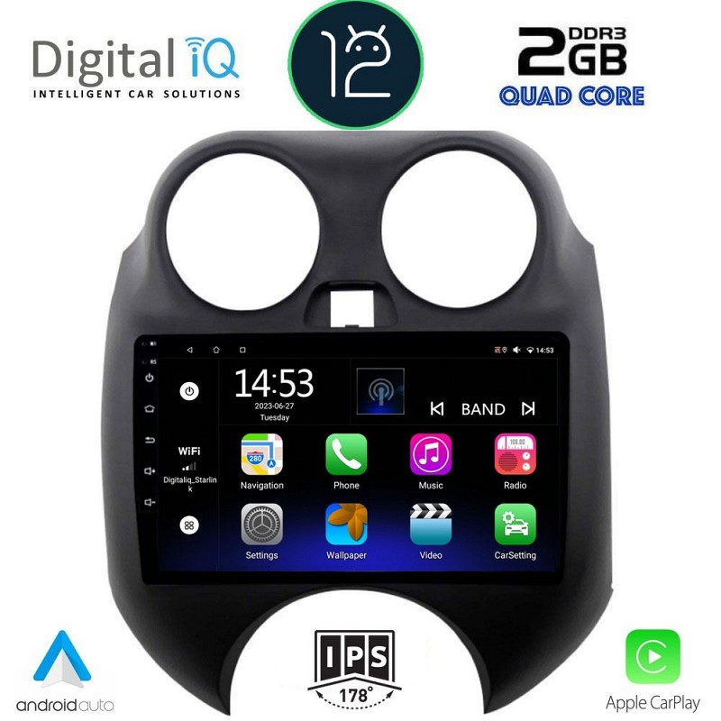 DIGITAL IQ RSB 2459_CPA (9inc) MULTIMEDIA TABLET OEM NISSAN MICRA mod. 2010-2014