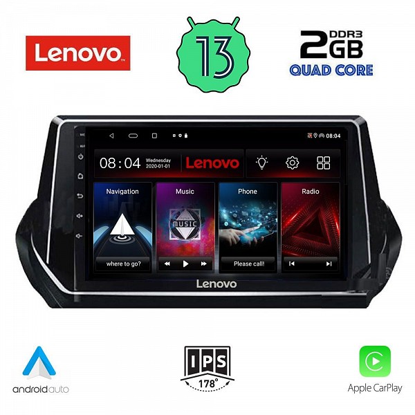 Digital iQ LENOVO LVD 4509_CPA (9inc) MULTIMEDIA TABLET OEM PEUGEOT 208 - 2008 mod. 2021>