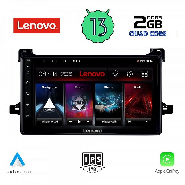 Digital iQ LENOVO LVD 4727_CPA (9inc) MULTIMEDIA TABLET OEM TOYOTA PRIUS mod. 2016-2020