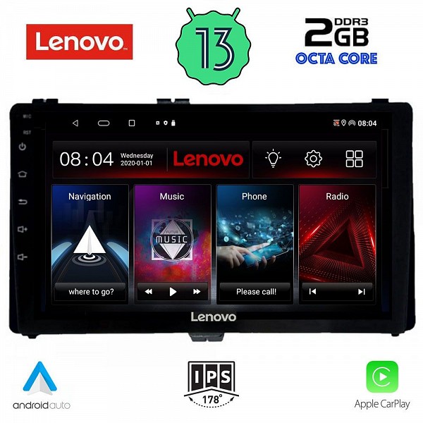 Digital iQ LENOVO LVF 7703_CPA (9inc) MULTIMEDIA TABLET OEM TOYOTA AURIS mod. 2015> ? COROLLA mod. 2017-2019