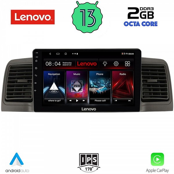 Digital iQ LENOVO LVF 7712_CPA (9inc) MULTIMEDIA TABLET OEM TOYOTA COROLLA mod. 2001-2006