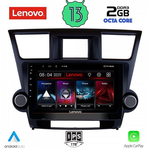 Digital iQ LENOVO LVF 7719_CPA (10inc) MULTIMEDIA TABLET OEM TOYOTA HIGHLANDER mod. 2008-2015