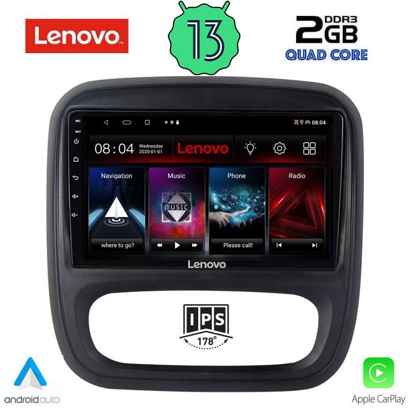 Digital iQ LENOVO LVD 4499_CPA (9inc) MULTIMEDIA TABLET OEM OPEL VIVARO ? RENAULT TRAFIC ? FIAT TALENDO ? NISSAN NV 300 mod. 2014>