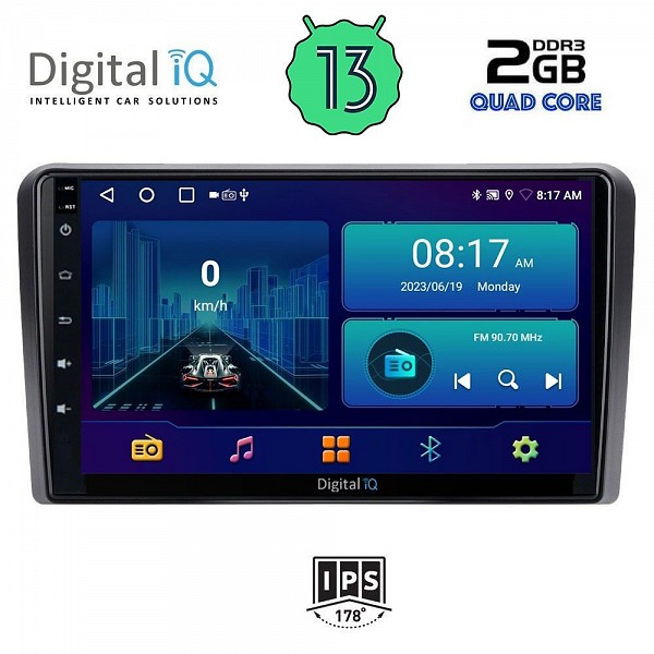 DIGITAL IQ BXB 1003_GPS (9inc) MULTIMEDIA TABLET OEM AUDI A3 mod. 2003-2012