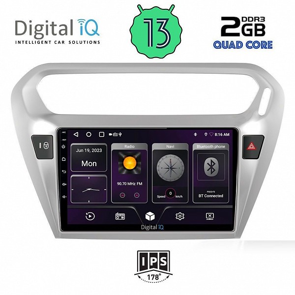 DIGITAL IQ BXB 1092_GPS (9inc) MULTIMEDIA TABLET OEM CITROEN ELYSEE ? PEUGEOT 301 mod. 2013>