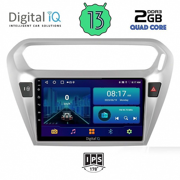 DIGITAL IQ BXB 1092_GPS (9inc) MULTIMEDIA TABLET OEM CITROEN ELYSEE ? PEUGEOT 301 mod. 2013>