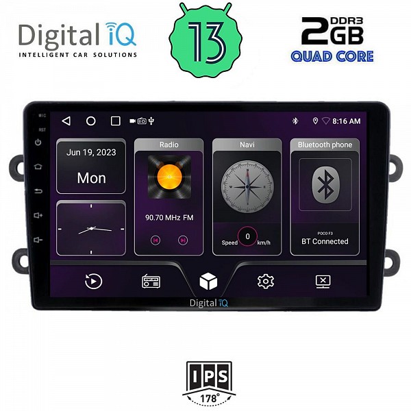 DIGITAL IQ BXB 1102_GPS (9inc) MULTIMEDIA TABLET OEM DACIA DUSTER mod. 2012-2019