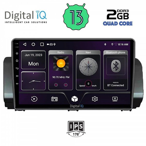 DIGITAL IQ BXB 1109_GPS (9inc) MULTIMEDIA TABLET OEM DACIA LOGAN - SANDERO - JOGGER mod. 2020>