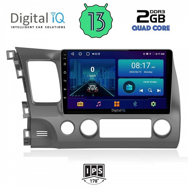 DIGITAL IQ BXB 1188_GPS (10inc) MULTIMEDIA TABLET OEM HONDA CIVIC 4D mod. 2006-2012