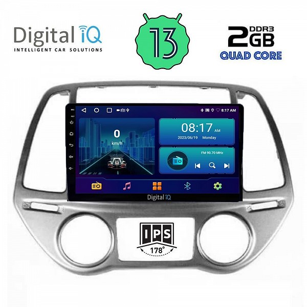 DIGITAL IQ BXB 1227_GPS CLIMA (9inc) MULTIMEDIA TABLET OEM HYUNDAI i20 mod. 2008-2012