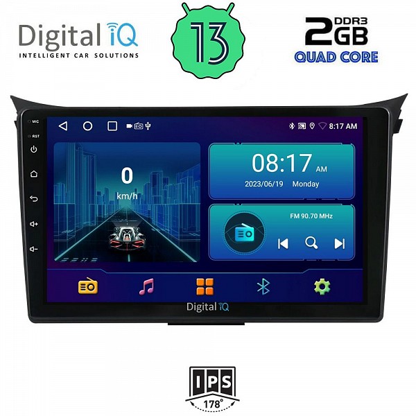 DIGITAL IQ BXB 1232_GPS (9inc) MULTIMEDIA TABLET OEM HYUNDAI i30  mod. 2012-2017