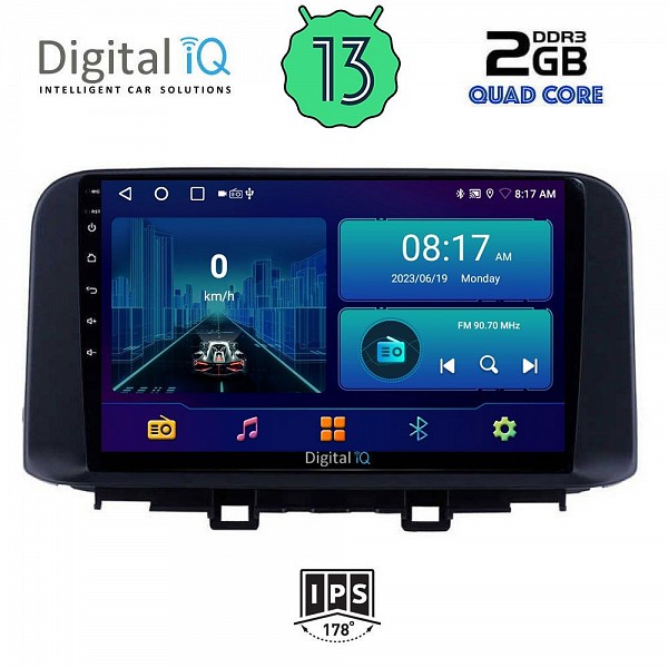 DIGITAL IQ BXB 1237_GPS (10inc) MULTIMEDIA TABLET OEM HYUNDAI KONA mod. 2017>