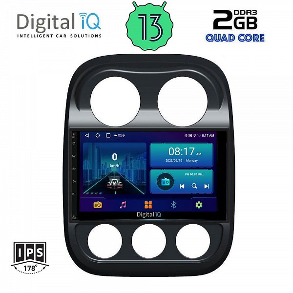 DIGITAL IQ BXB 1277_GPS (10inc) MULTIMEDIA TABLET OEM JEEP COMPASS - PATRIOT  mod. 2007-2016