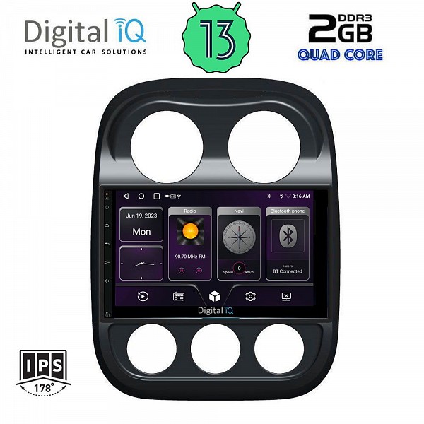 DIGITAL IQ BXB 1277_GPS (10inc) MULTIMEDIA TABLET OEM JEEP COMPASS - PATRIOT  mod. 2007-2016