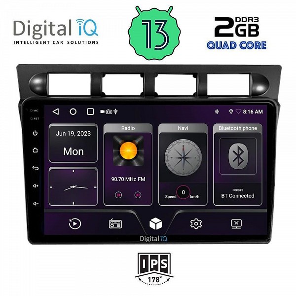 DIGITAL IQ BXB 1306_GPS (9inc) MULTIMEDIA TABLET OEM KIA PICANTO mod. 2004-2008